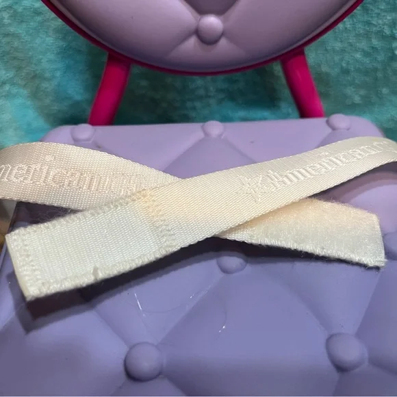 American Girl Doll Beauty Salon Chair Pink Purple Swivel Truly Me Suction Base - Picture 9 of 9